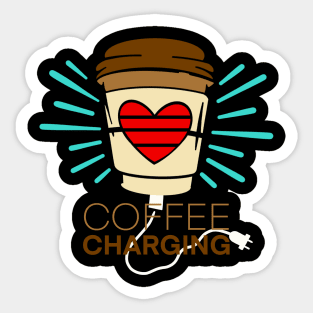 Coffee charging Sticker